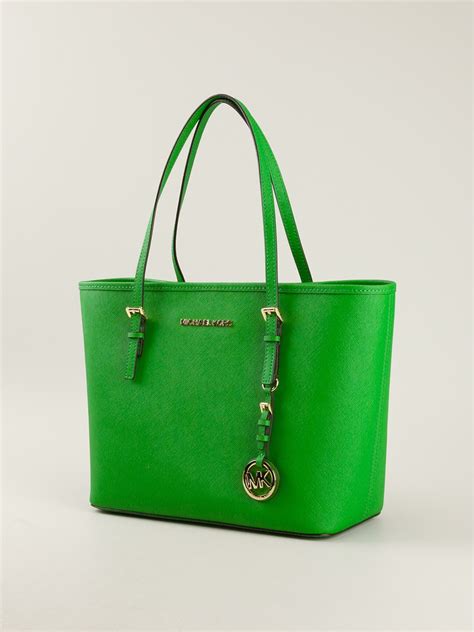 green michael kors tote|michael kors green handbag sale.